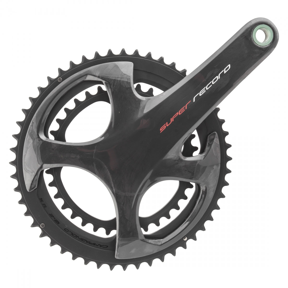 Campagnolo Super Record Crankset - 175mm, 12-Speed, 52/36t, 112/146 Asymmetric BCD, Campagnolo Ultra-Torque Spindle Interface, Carbon