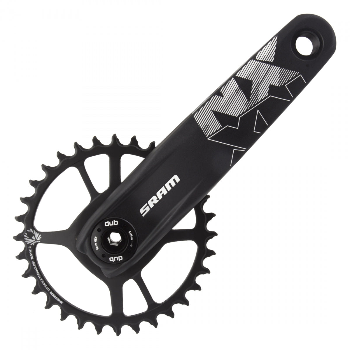 Crankset Sram Nx Eagle 170X32 Dm Dub Xsync2 Stl W/Ocups Bk 12S Boost 148 Compatible