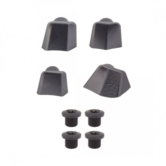 Chainring Bolt Set Absoluteblack Da9100 Bolts+Covers Gy