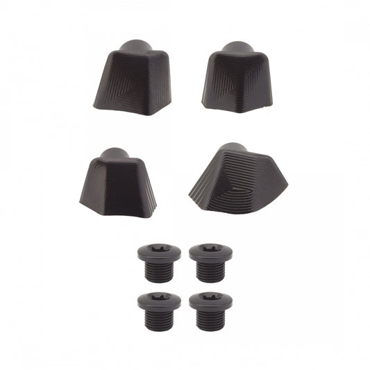 Chainring Bolt Set Absoluteblack Ul8000 Bolts+Covers Bk