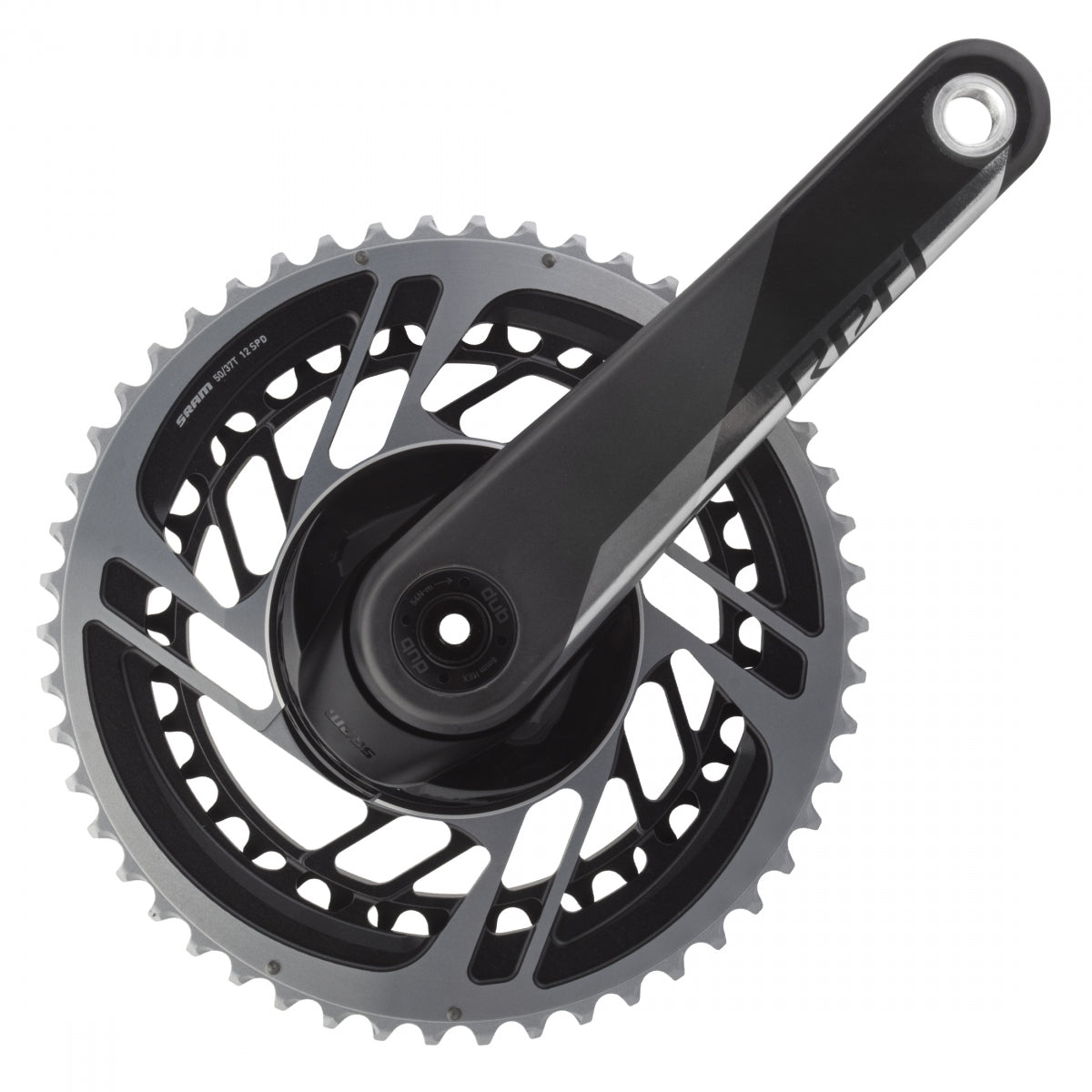 SRAM RED AXS Crankset - 175mm, 12-Speed, 50/37t, Direct Mount, DUB Spindle Interface, Natural Carbon, D1