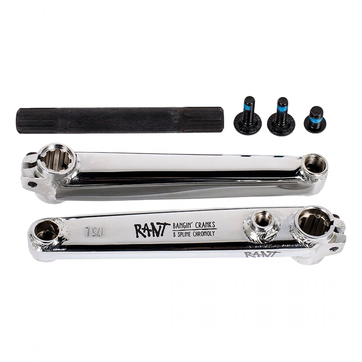 Crankset Rant Bangin 8 Rhd/Lhd 175 3Pc 19Mm 8-Spline Cromo Cp
