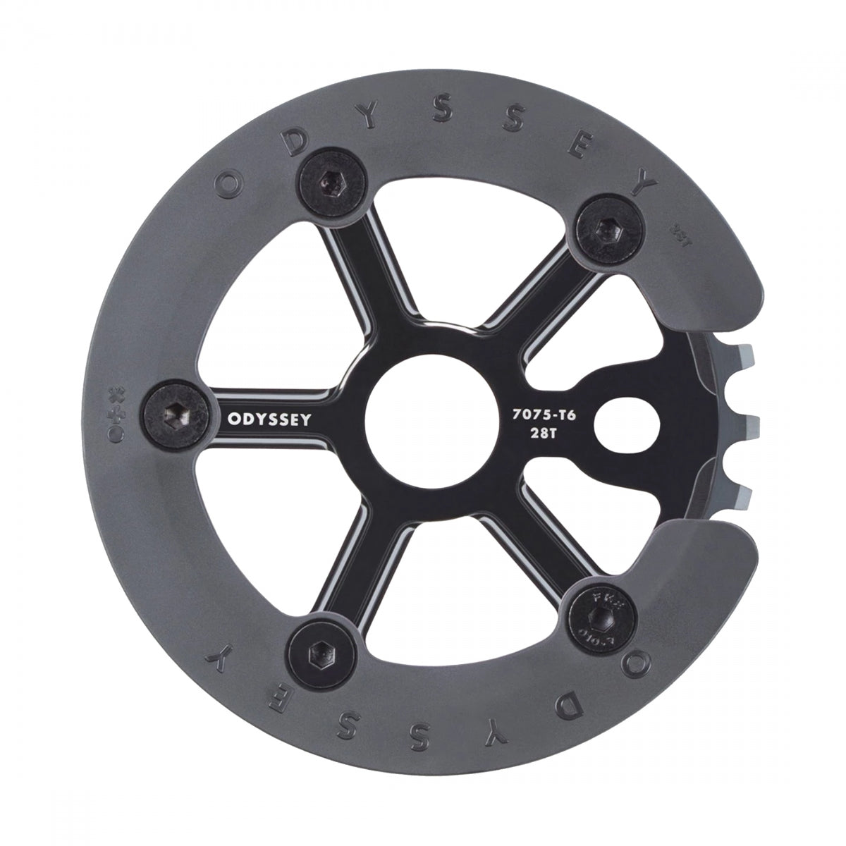Chainring 1Pc Ody 28T Utility Pro W/Guard Bk