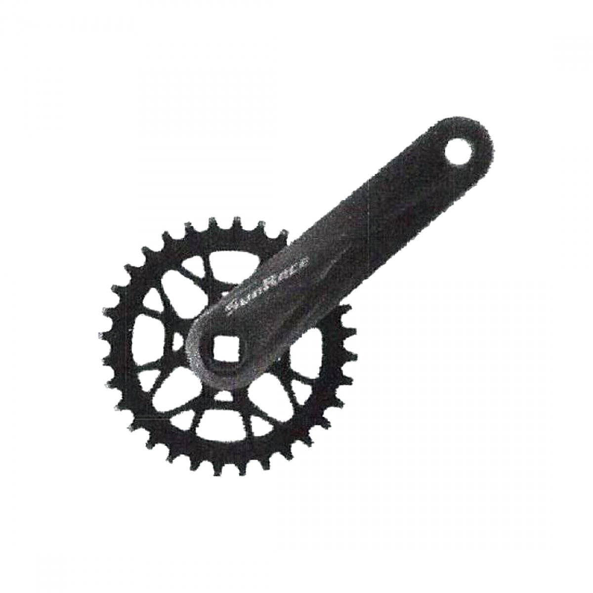 Crankset Sunrace Fcm408 175X38 Sq Bk