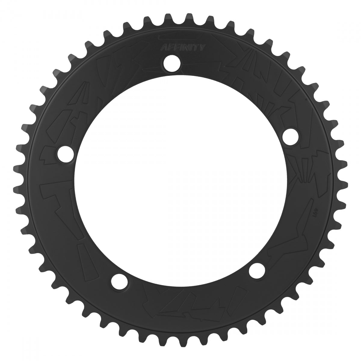 Chainring Affinity Pro 144Mm 49T Aly Hard-Ano Bk