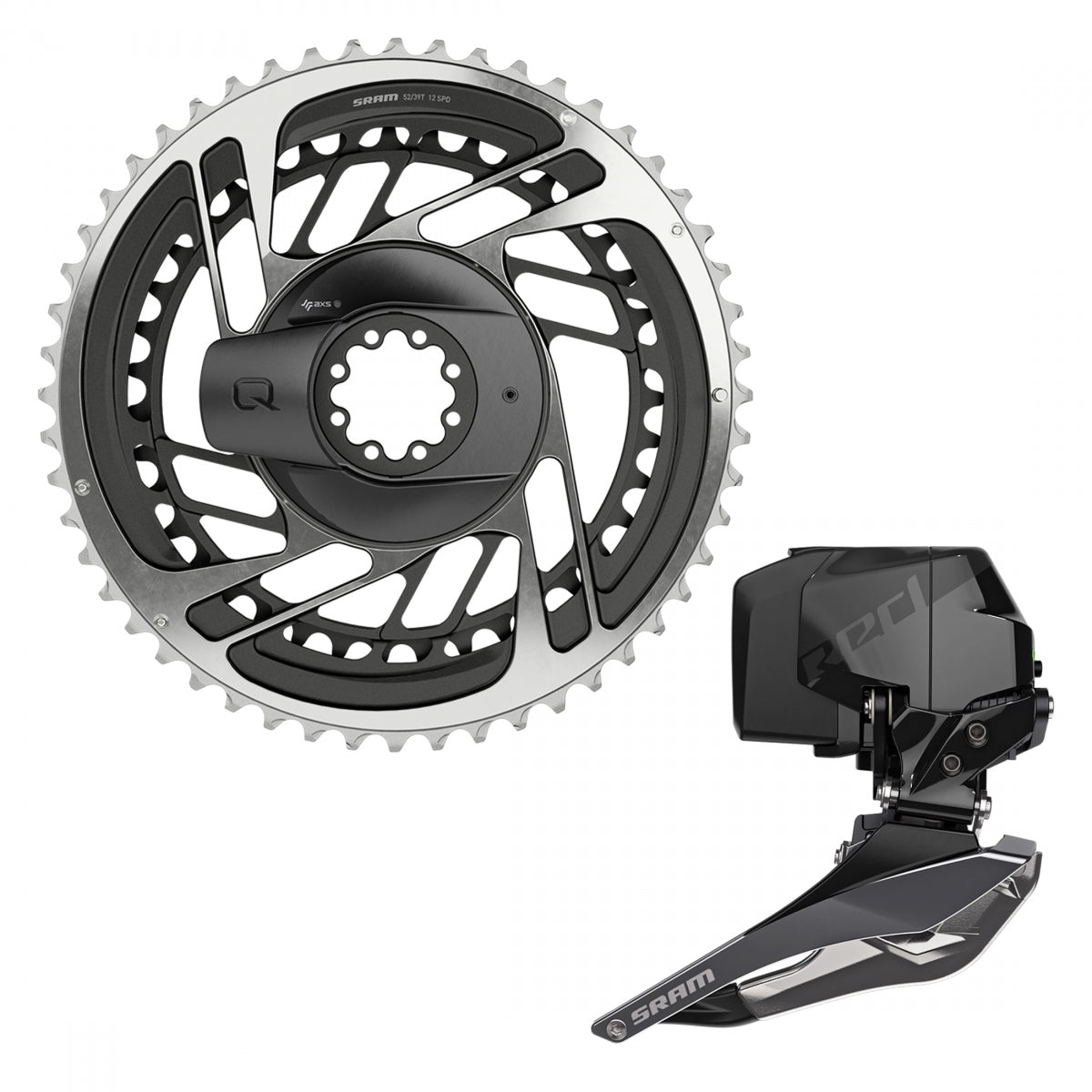 Chainring Sram Red Axs Powermeter 52/39Dm W/Red Fd Axs 2-Pos Bk