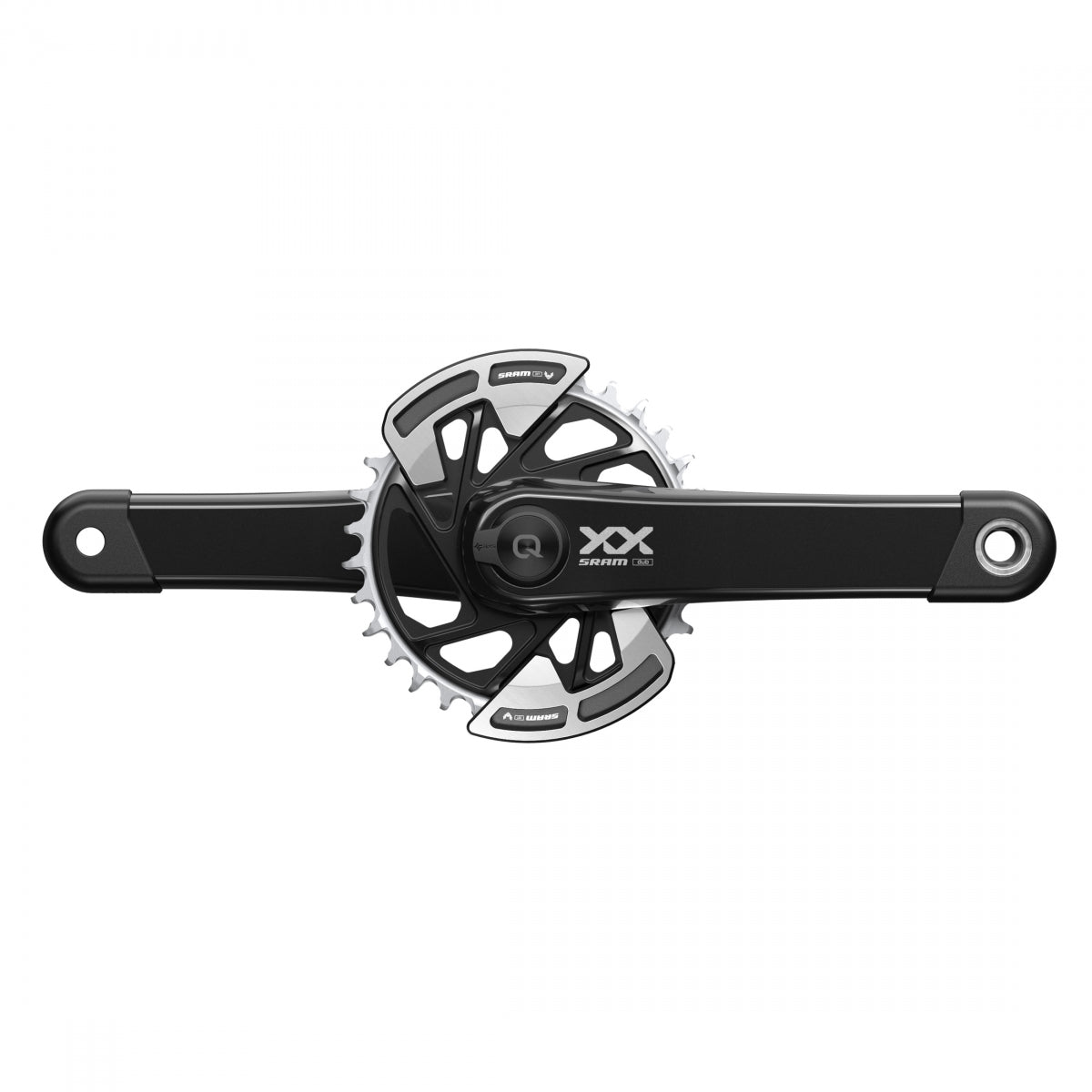 Crankset Sram Xx Eagle Powermeter Spindle 175X32 Q174 Cl55 Dub 2-Guards Nobb Bk T-Type