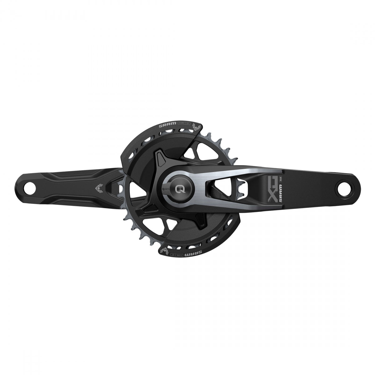 Crankset Sram X0 Eagle Powermeter Spindle 175X32 Q174 Cl55 Dub 2-Guards Nobb Bk T-Type