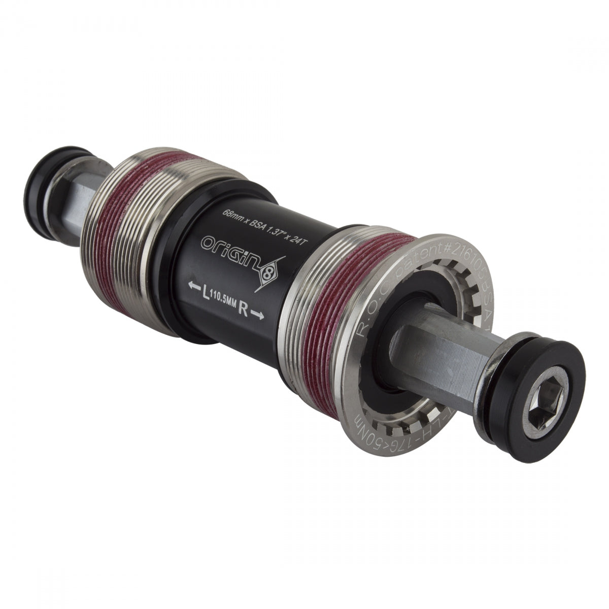 Origin8 Torqlite Square Taper Bottom Bracket Set, English, 68 x 110.5mm