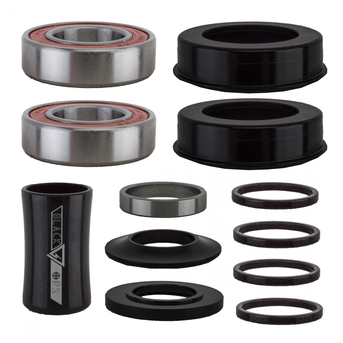 Bb Set Bk-Ops Mid/Usa Dualie 22Mm Sld Bk