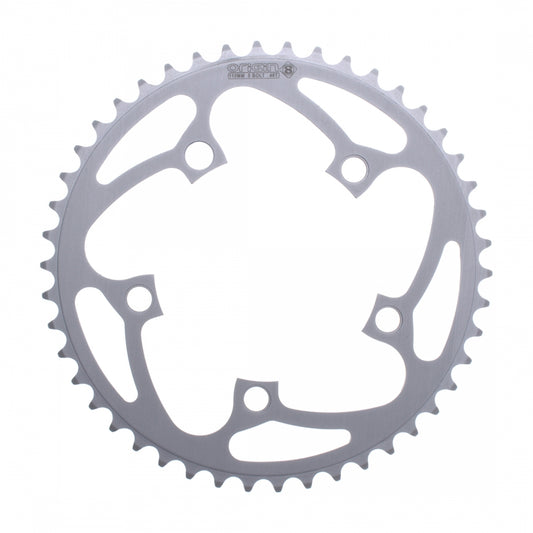 Origin8 Alloy Blade Chainring, 110mm, 5-Bolt, 46T, Silver