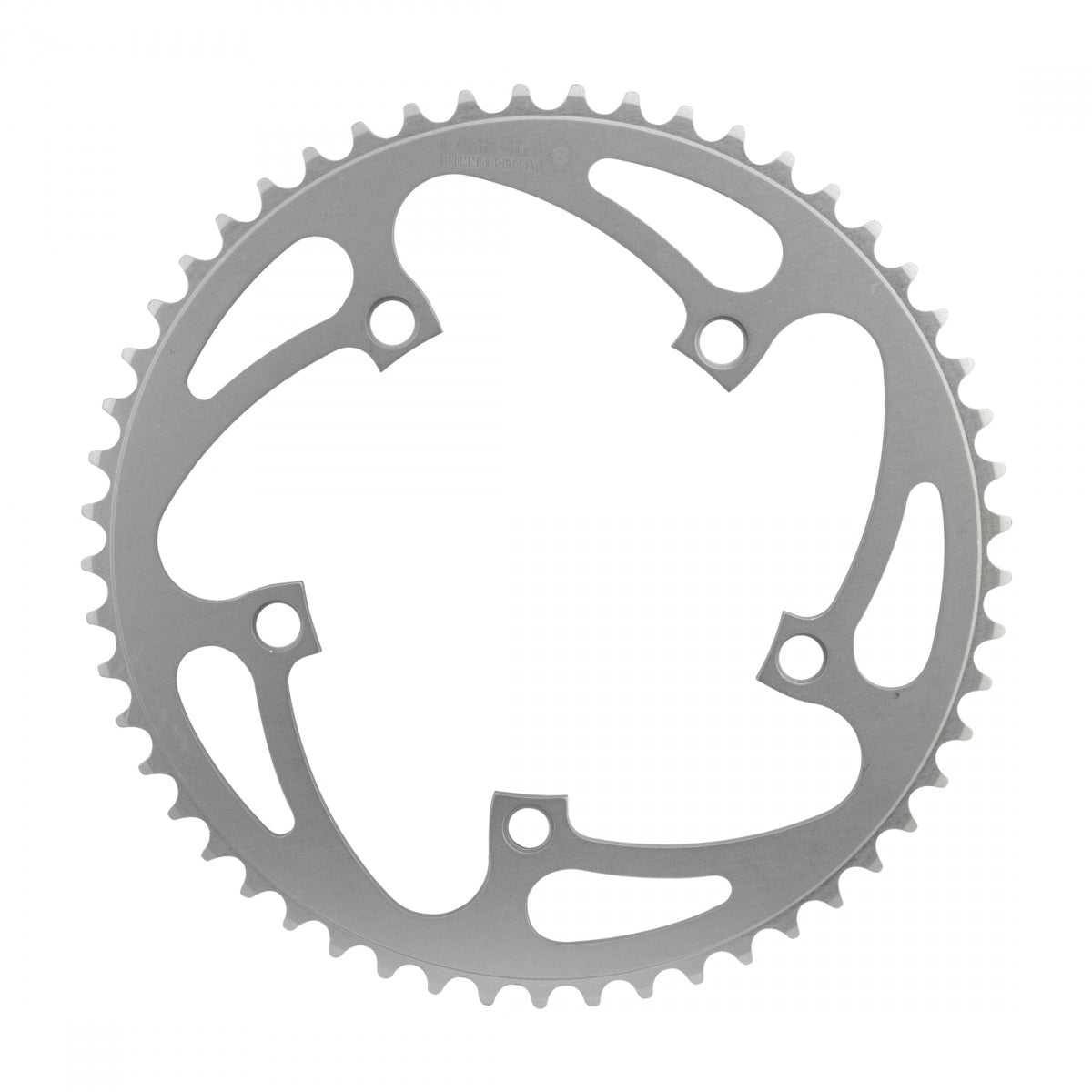 Origin8 Alloy Blade Chainring, 130mm, 5-Bolt, 53T, Silver