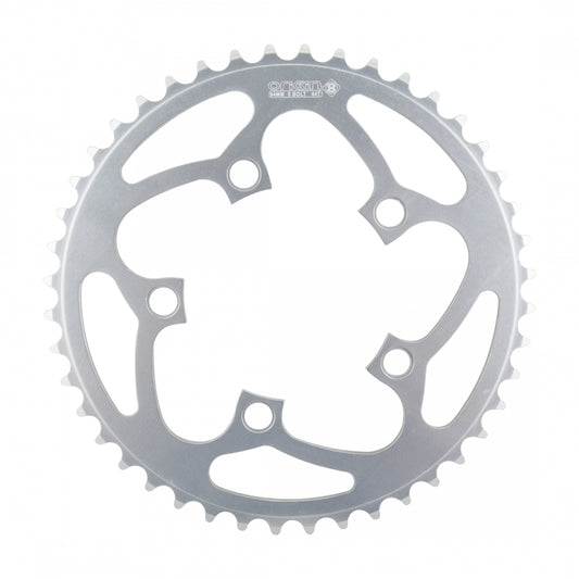 Origin8 Alloy Blade Chainring, 94mm, 5-Bolt, 44T, Silver