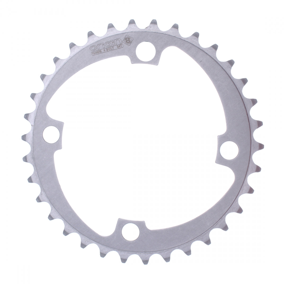 Origin8 Alloy Blade Chainring, 104mm, 4-Bolt, 32T, Silver