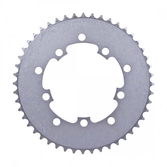 Origin8Â Single Speed Chainring, 10H, 48T, 110mm/130mm Mount, 1/2" x 3/32", Silver