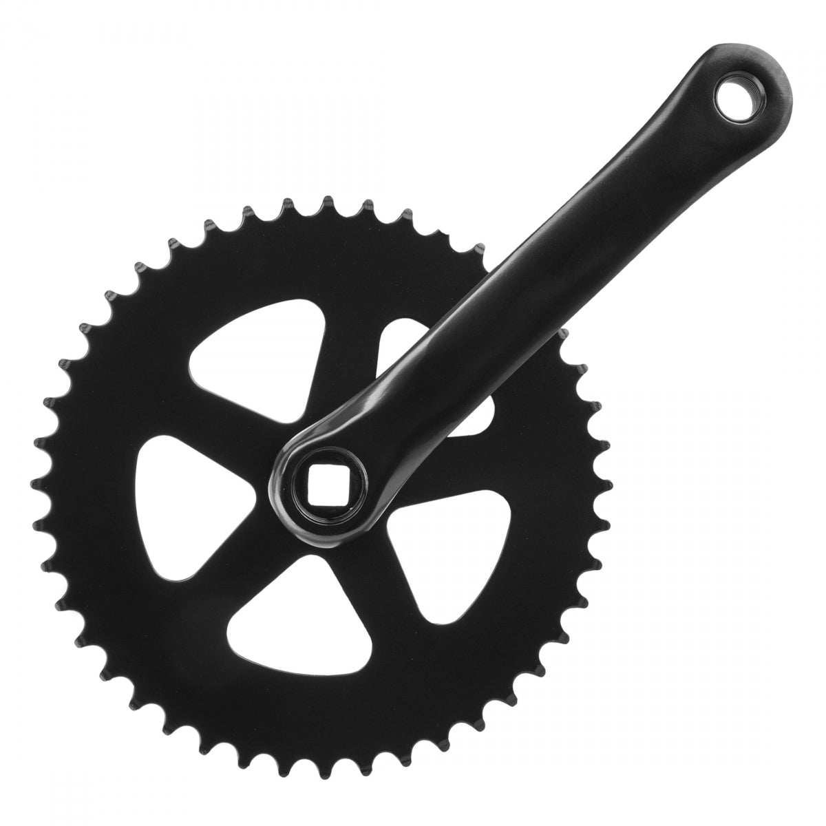 Sunlite Alloy Single Speed Crankset, 170mm x 44T, Black