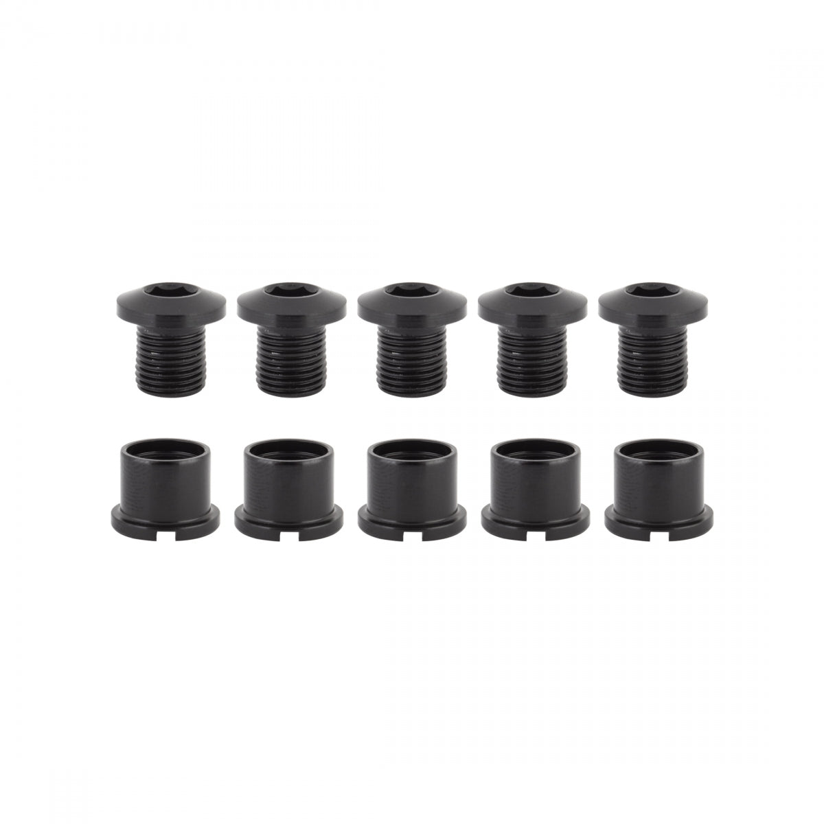 Origin8 Double Chainring Bolt Set, Alloy, Black