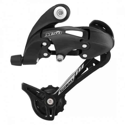 SunRace RD-M57 SGS Rear Derailleur, Direct Mount, 7/8-Speed, Black