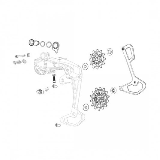 Der Part Sram Full Mount Bolt Kit Xxsl Eagle Axs Sl T-Type