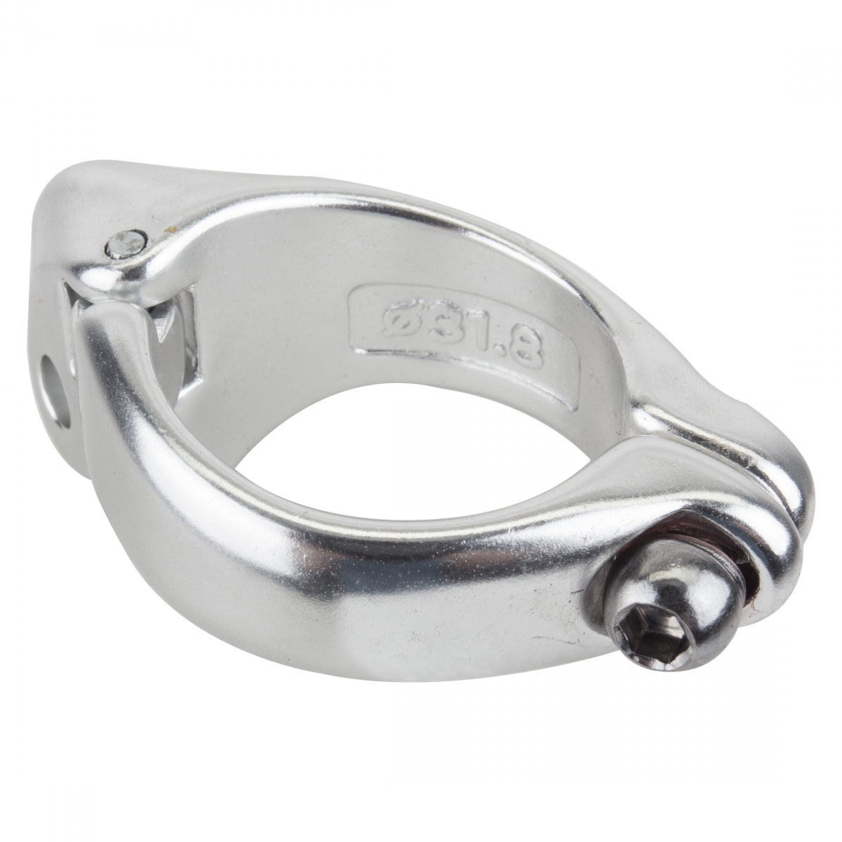 Sunlite Derailleur Braze-On Clamp Adapter, 31.8mm, Silver