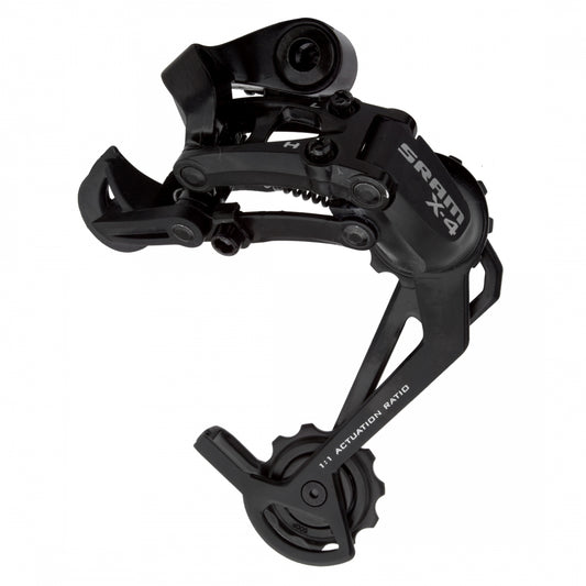 SRAM X4 Rear Derailleur, Long Cage, Black