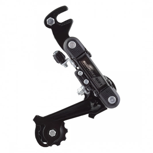 SunRace RD-M2T SGS Rear Derailleur with Bracket, 6/7-Speed, Shimano-Compatible, Black