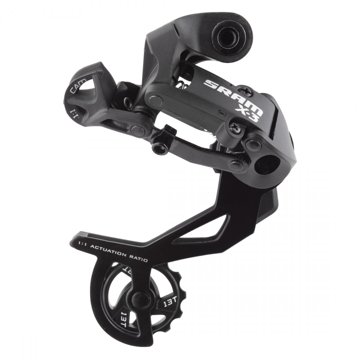 SRAM X3 Rear Derailleur, Long Cage, Black