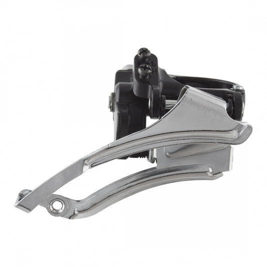 SunRace FD-M56 Triple Front Derailleur, Dual-Swing, Aluminum/Steel