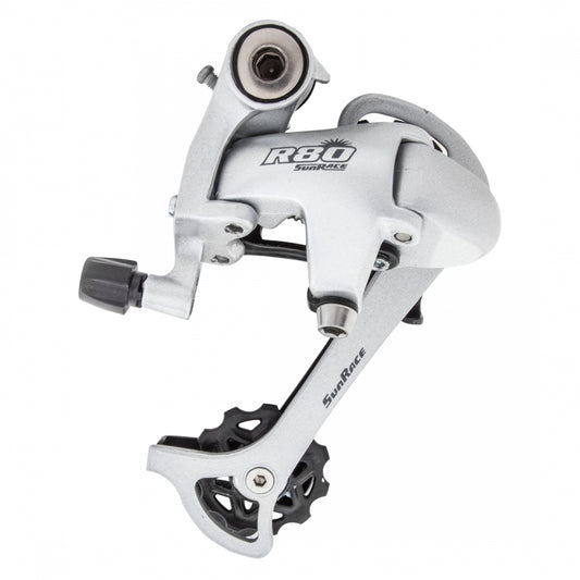 SunRace RD-M81 GS Rear Derailleur, Direct Mount, 8-Speed, Silver