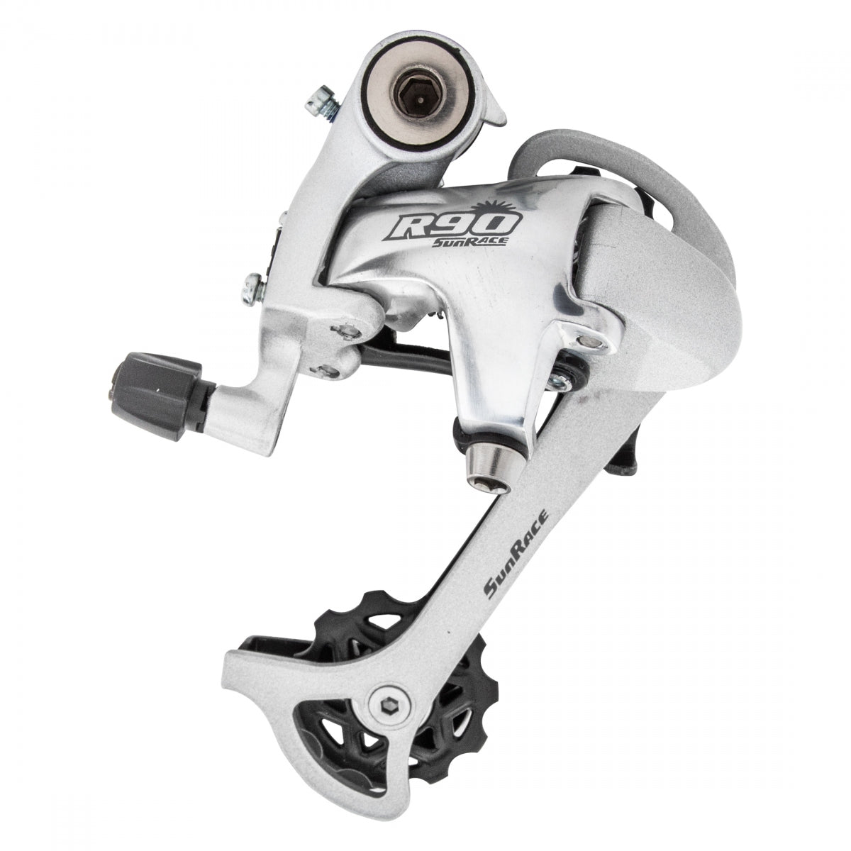 SunRace RD-M91 GS Rear Derailleur, Direct Mount, 9-Speed, Silver