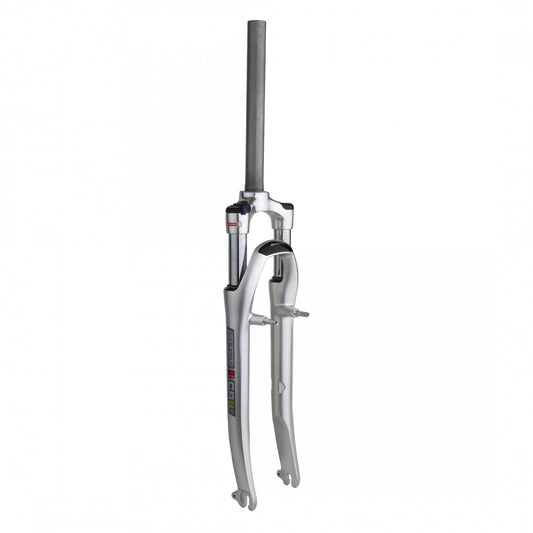 SR Suntour CR9 700c Suspension Fork with Coil Spring, Threadless, 1 1/8", QR9 Axle, Cantilever Mount, Silver
