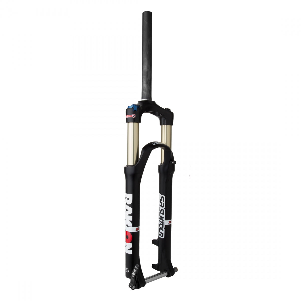 SR Suntour Raidon 27.5" Suspension Fork with Air Pressure Adjust, Threadless, 1 1/8", 15mm Thru-Axle, Disc Only, Black