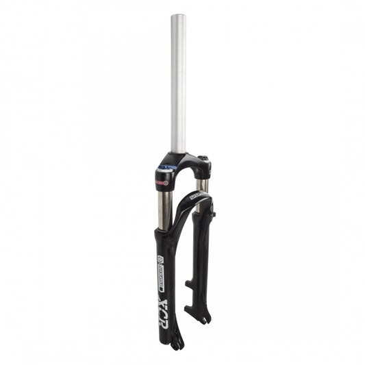 SR Suntour XCR Air LO Threadless Fork, QR9 Axle, Disc Only, 24", 63mm, 1-1/8", Black