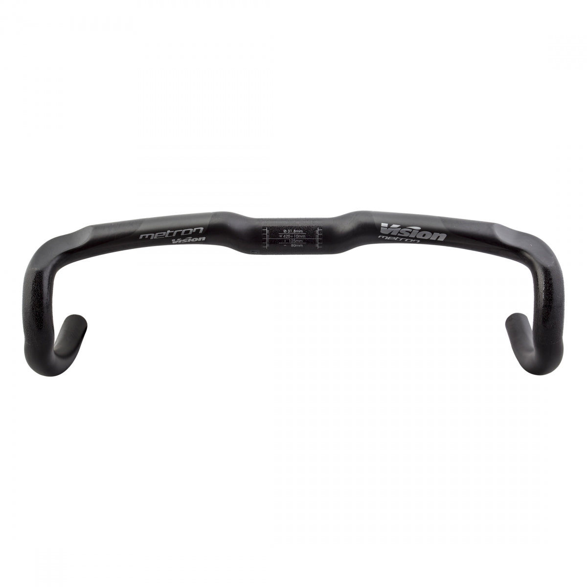 Handlebar Fsa Vision Metron 4D Compact 31.8X42 Crbn Gy