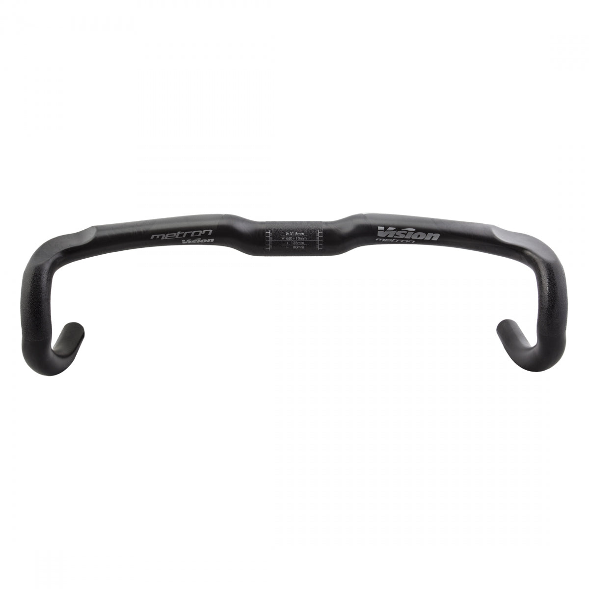 Handlebar Fsa Vision Metron 4D Compact 31.8X44 Crbn Gy