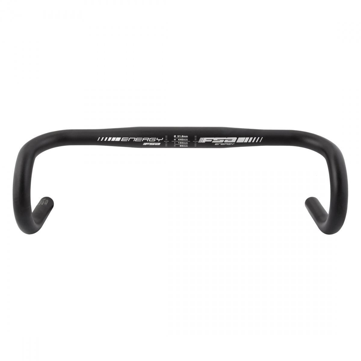 Handlebar Fsa Energy Traditional 31.8X44 Black Aly