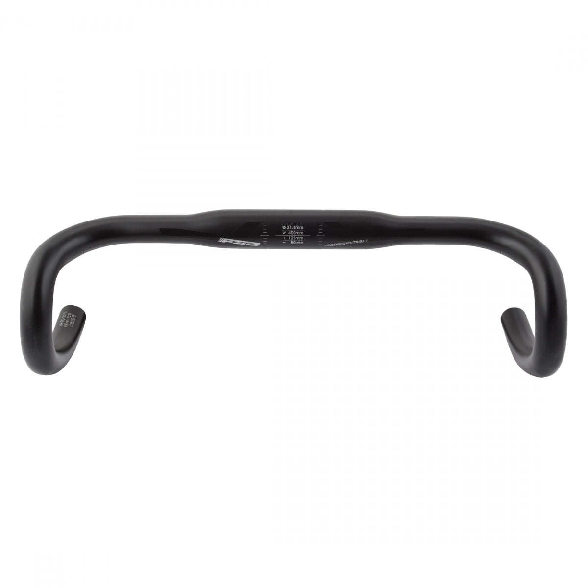 Handlebar Fsa Gossamer Wing Ct 31.8X40 Black Aly