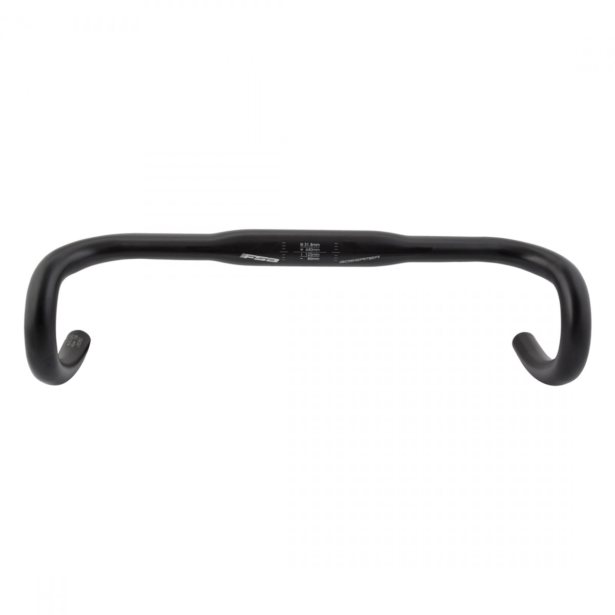 Handlebar Fsa Gossamer Wing Ct 31.8X44 Black Aly