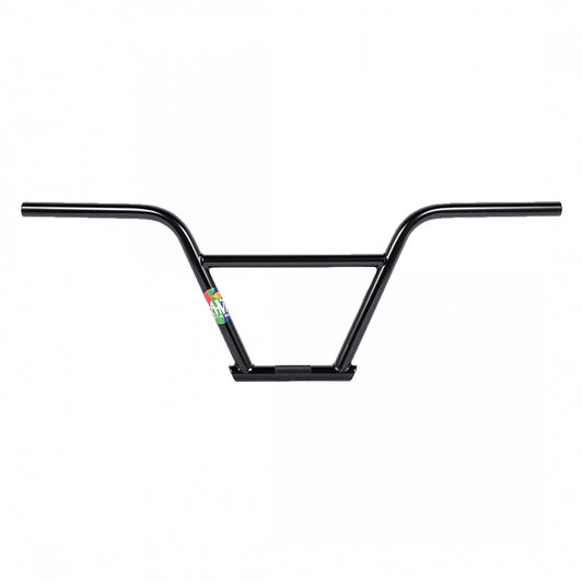 Rant Nsixty 4PC BMX Handlebar, 9.5", 22.2mm, Black, 29x9, Chromoly