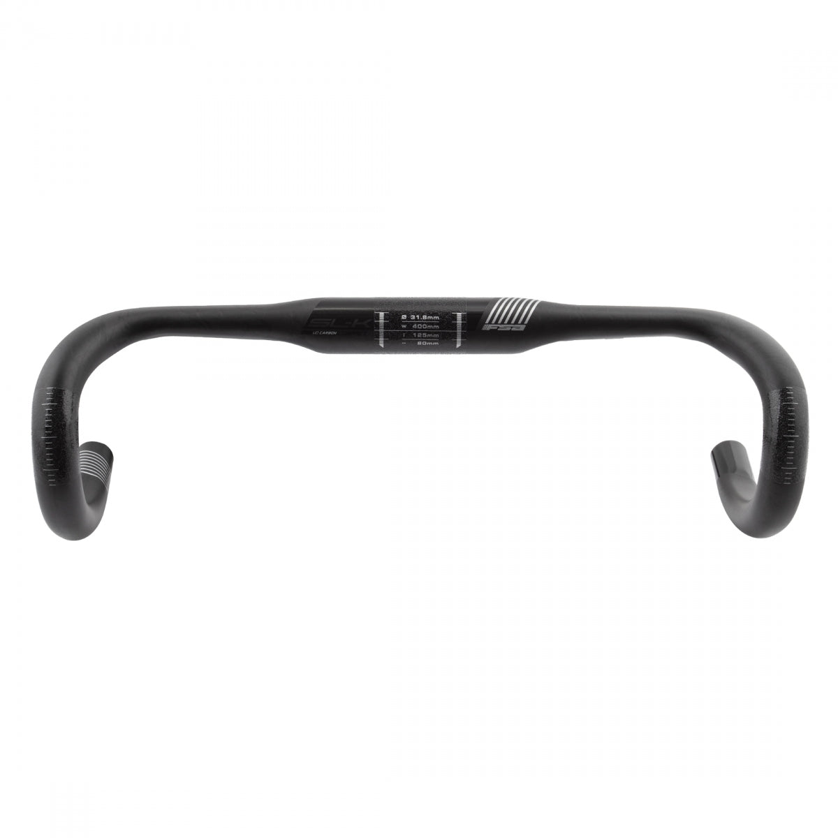 Handlebar Fsa Slk Carbn Compact 31.8X40 Crbn W/ Black F/Di2 (J)