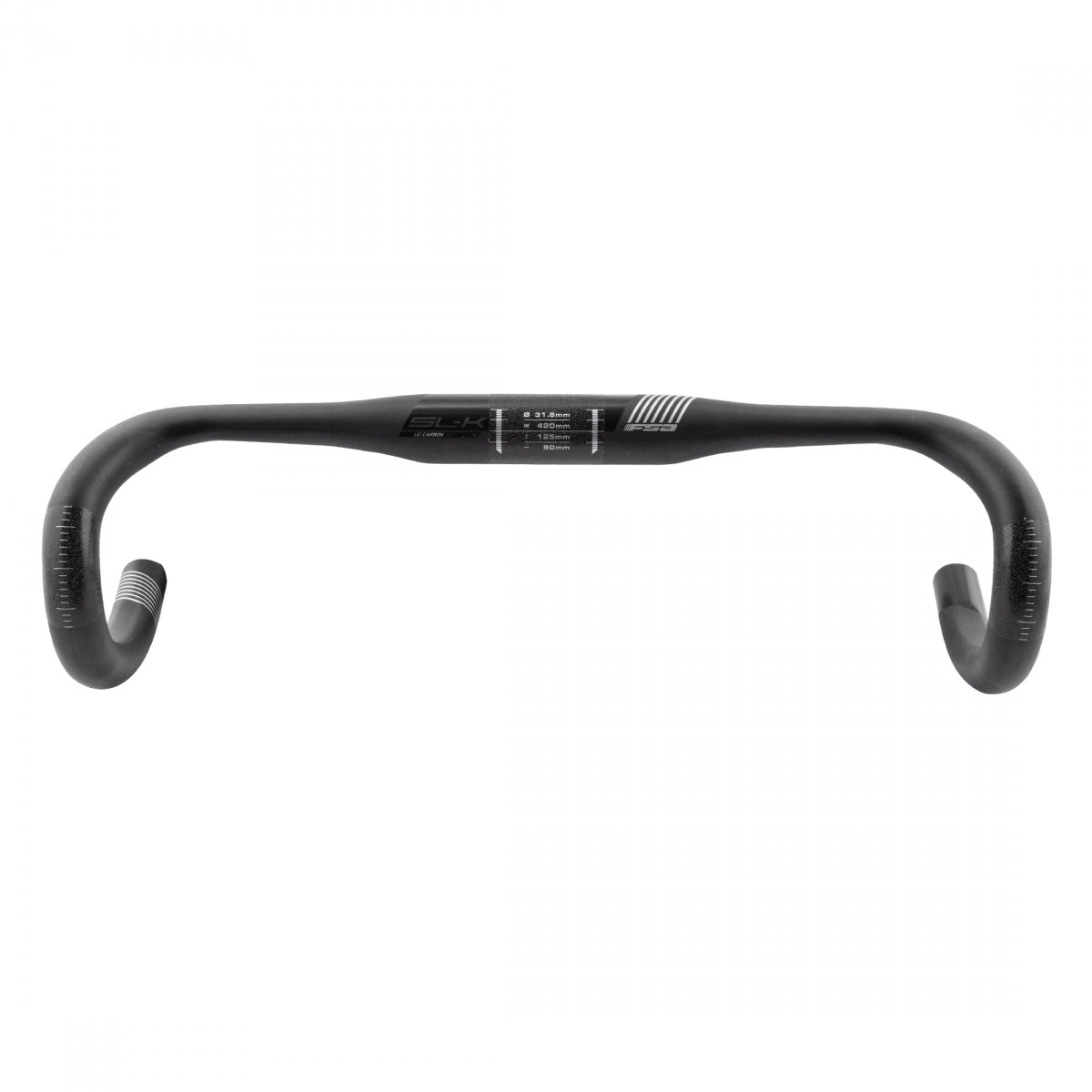 Handlebar Fsa Slk Carbn Compact 31.8X42 Crbn W/ Black F/Di2 (J)