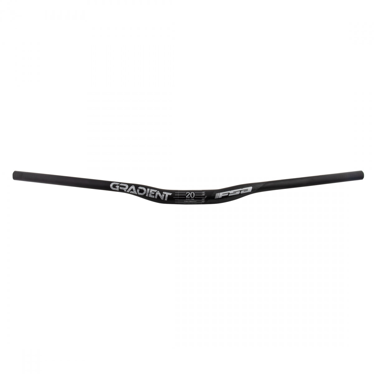 Handlebar Fsa Gradient Crbn Riser 31.8X20X800 Crbn W/Gy