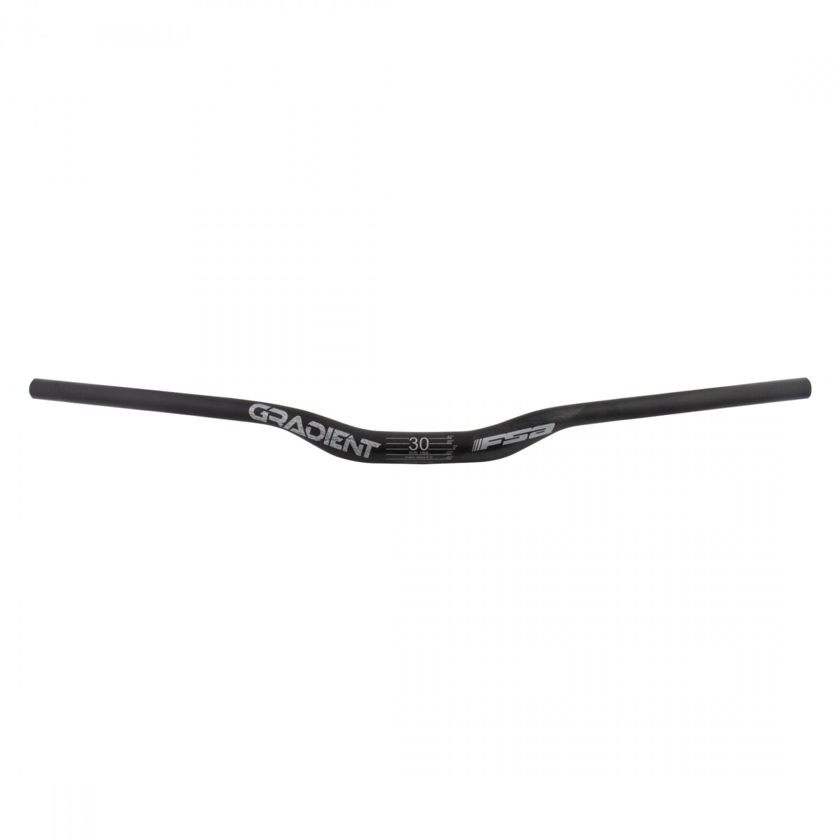 Handlebar Fsa Gradient Crbn Riser 31.8X30X800 Crbn W/Gy