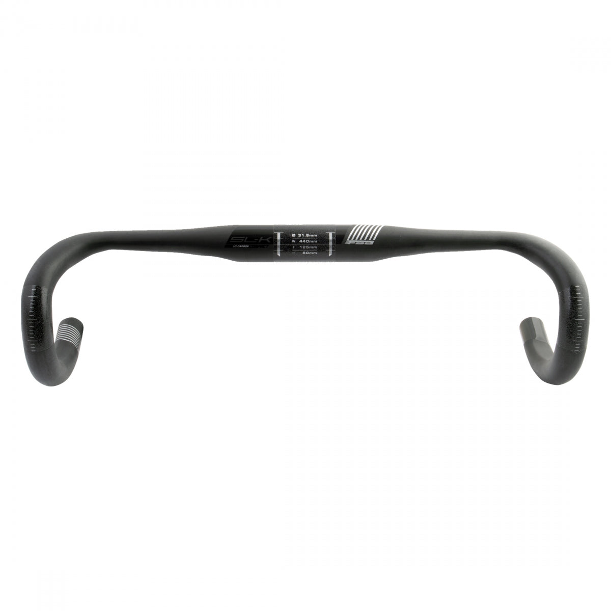 Handlebar Fsa Slk Carbn Compact 31.8X44 Black F/Di2 (J)