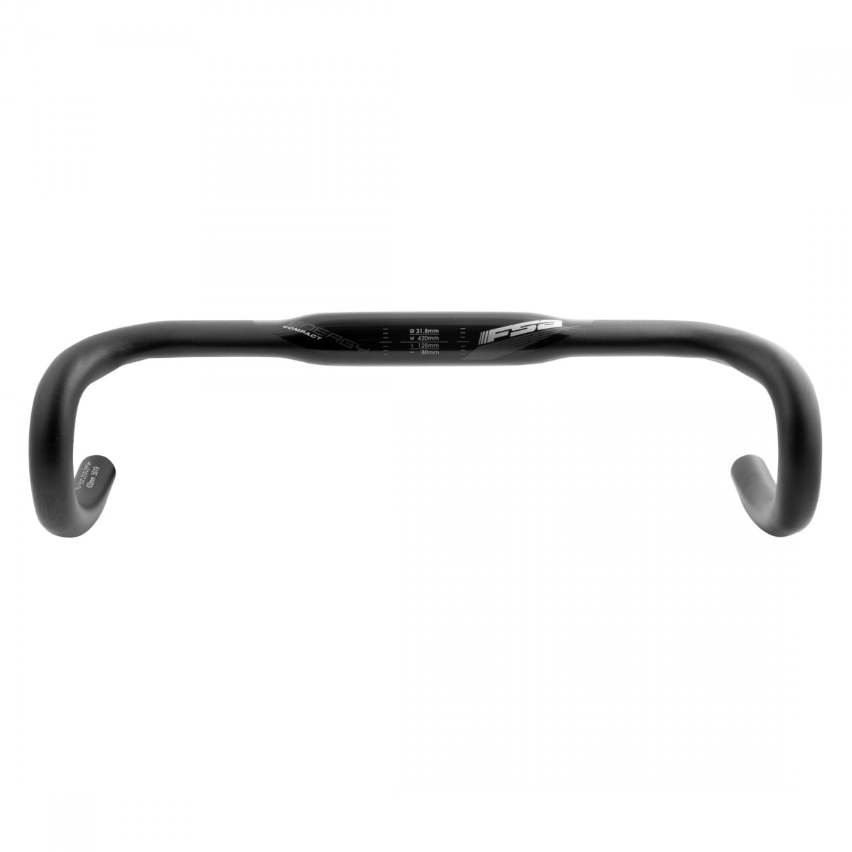 Handlebar Fsa Slk Energy Compact 31.8X42 Black Aly