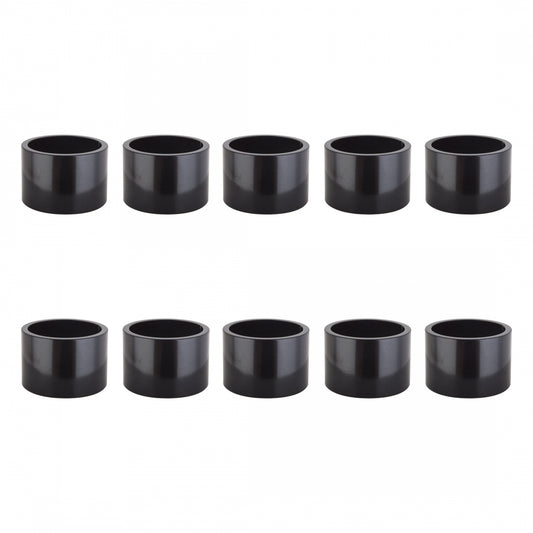 Head Part Origin8 Spacer Aly 20Mmx1In Black Bgof10