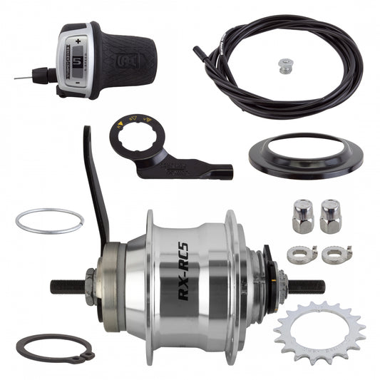 Hub Rr S/A 5Sp Rxrc5 Cb 32 Sl W/Trim Kit/Twist-Shifter Tsc50/Cable 1700Mm 18T 185/135Mm Rotary