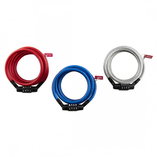 Kryptonite KryptoFlex Keeper 712 4-Digit Combo Cable Lock: 4' x 7mm: Assorted Colors