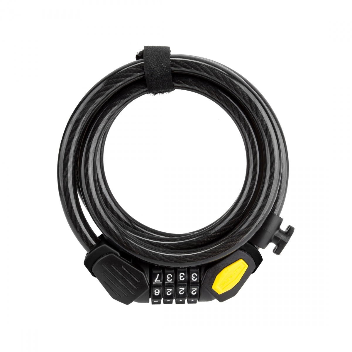 Lock Sunlite Dfndr D3 Cbl 12Mmx6F Com Coil Black W/Brkt