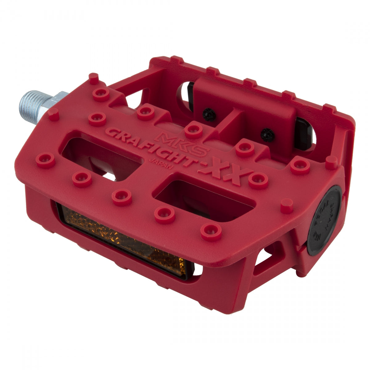 MKS Grafight Xx Clipless Pedals 1/2" Red